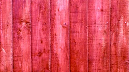 Red Wood Fence Background