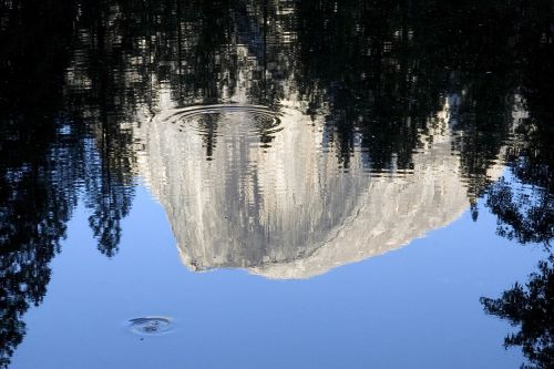 reflection water blue