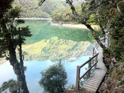 reflection new zealand scenery