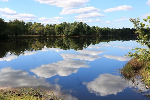 reflection clouds sky