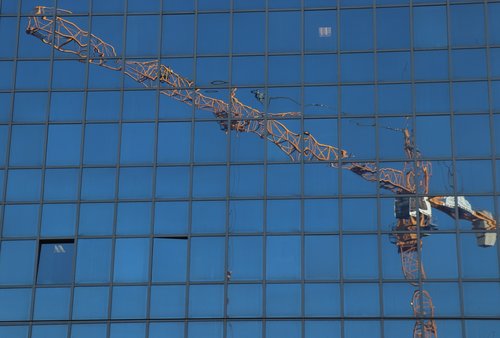 reflection  crane  house