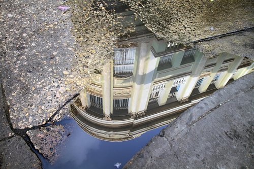 reflection  water  building