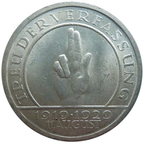 reichsmark hindenburg weimar republic