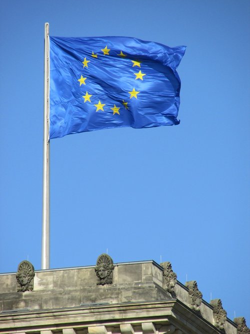 reichstag  europe  flag