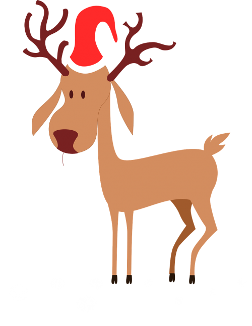 reindeer thin christmas hat