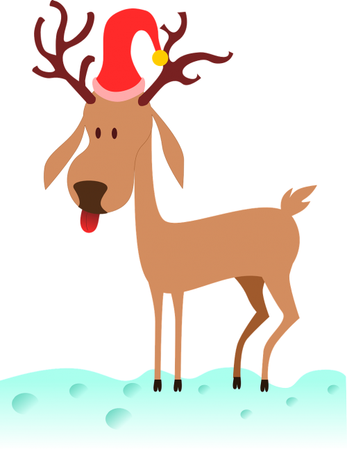 reindeer christmas fly