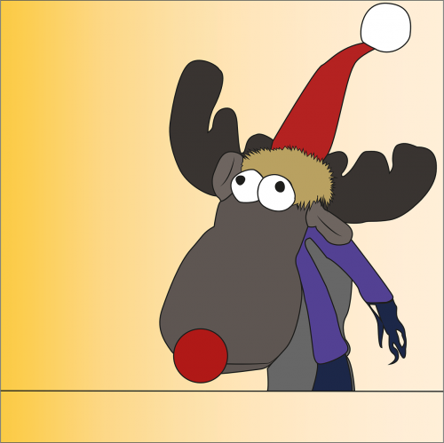 reindeer christmas advent