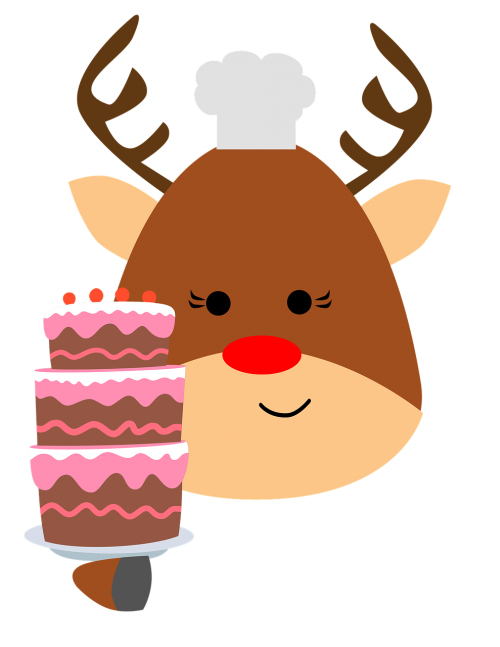 reindeer cake chef