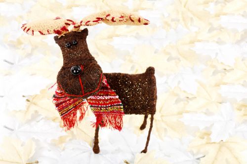 Reindeer On Leaves