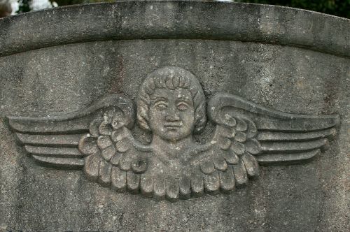 relief angel portrait