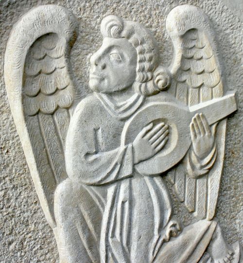 relief stone angel