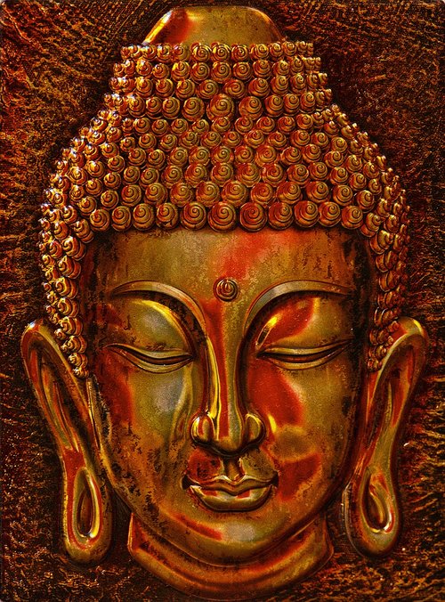 relief  buddha  head