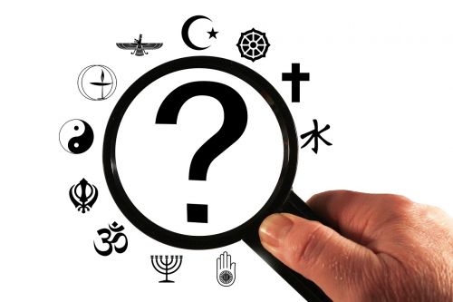 religion question mark analysis