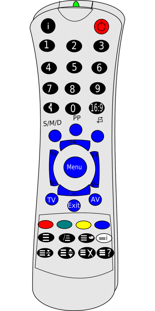 remote control tv television