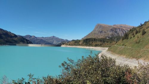 reservoir water mountains