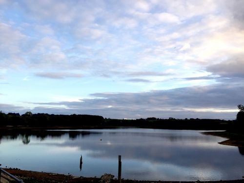 reservoir lake reflection