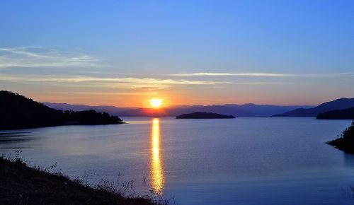 reservoir dam landscape