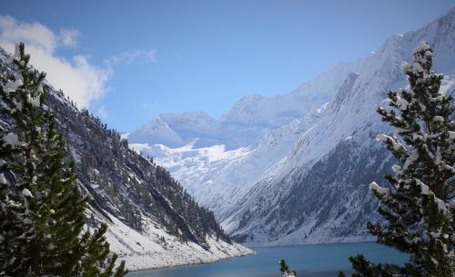 reservoir schlegeis zillertal