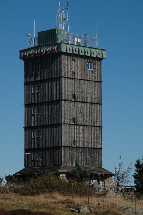 resin boulder weather station