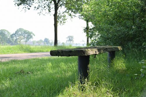 rest bank wood bench