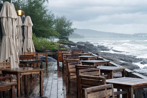 restaurant  beach  tourism