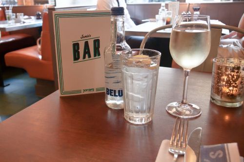 restaurant beverage list water glass