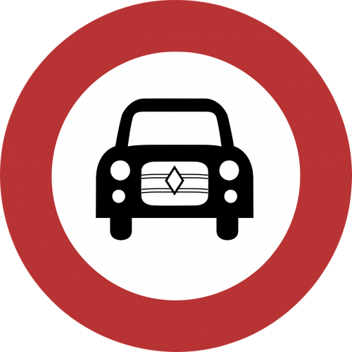 restriction prohibition road sign