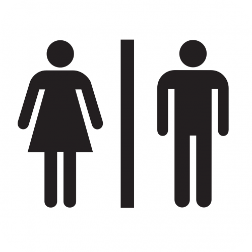 restroom bathroom sign