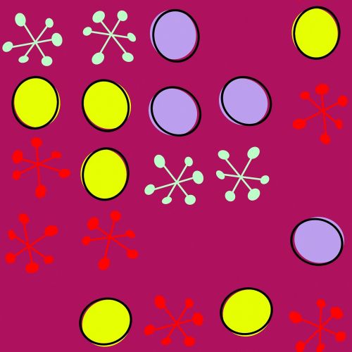 retro pattern colourful