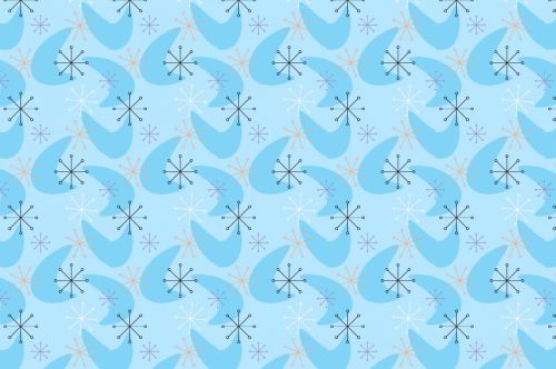 Retro Blue Pattern Background