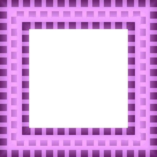 Retro Checkerboard Frame Pink