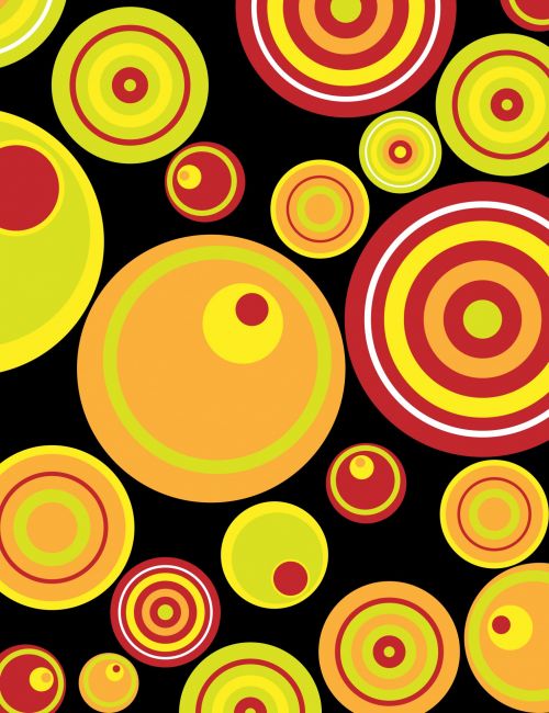 Retro Circles Background