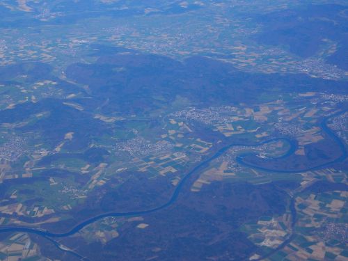 rheinau rheinschleife aerial view