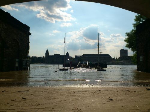 rhine koblenz high water