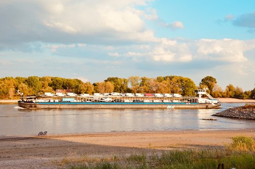 rhine  river  ship