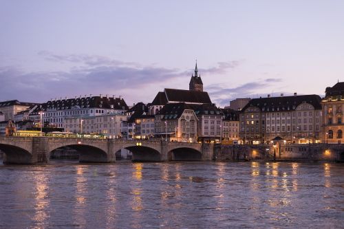 rhine river middle bridge landmark