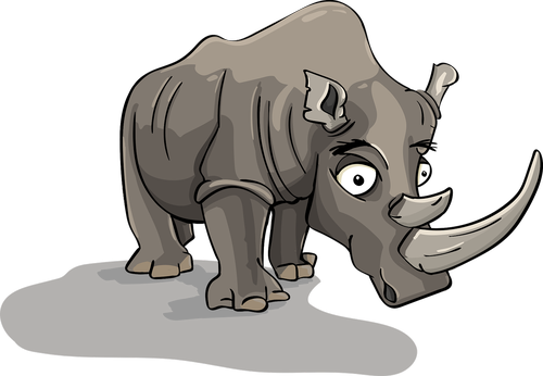 rhino  horn  cartoon