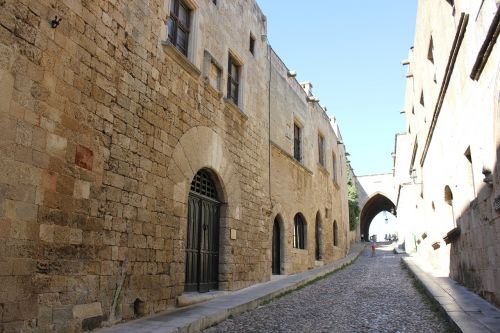 rhodes greece street