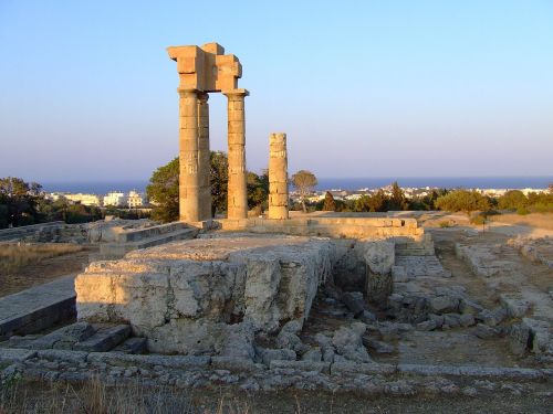 rhodes antiquity the ruins of the