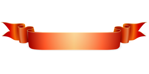 ribbon decoration orange