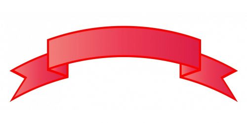 ribbon banner red