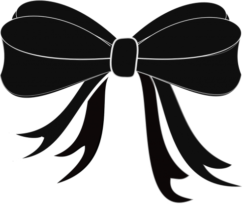 ribbon black bow