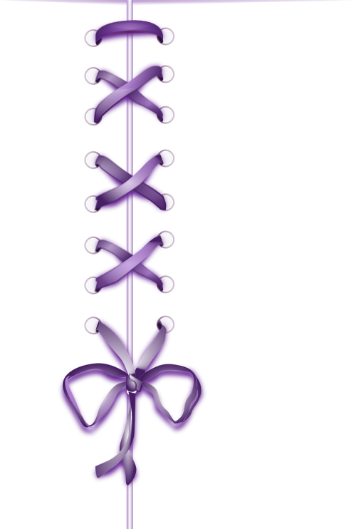 ribbon lace purple