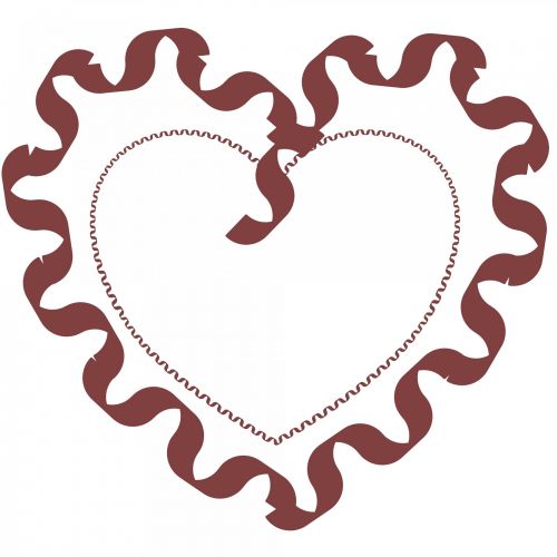 Ribboned Chocolate Heart