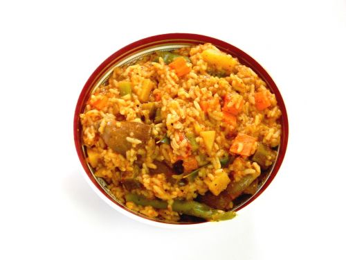 rice food bowl