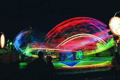 ride carousel motion blur