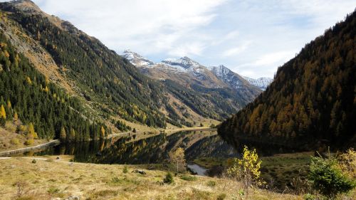 riesachsee bergsee autumn