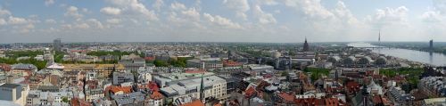 riga panoramic image city