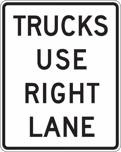 right lane road