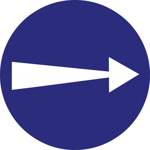 right arrow direction